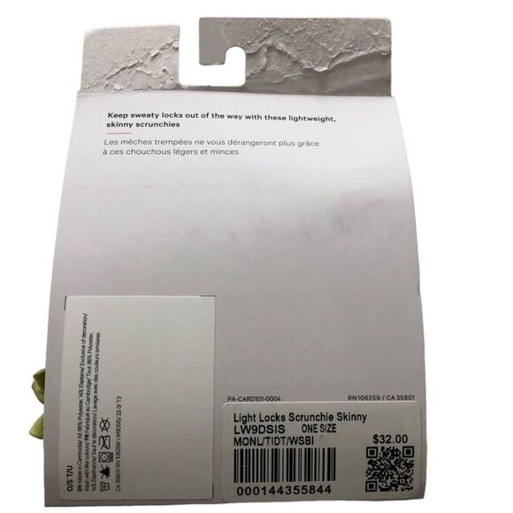 Lululemon Light Locks Scrunchie Skinny Wasabi - Picture 4 of 6